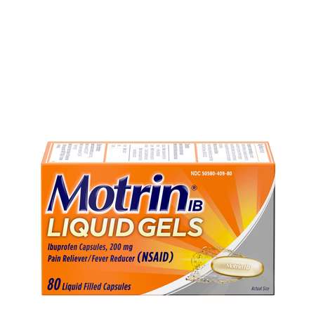 MOTRIN Motrin Ibuprofen Liquid Gels 80 Count, PK24 3040980
